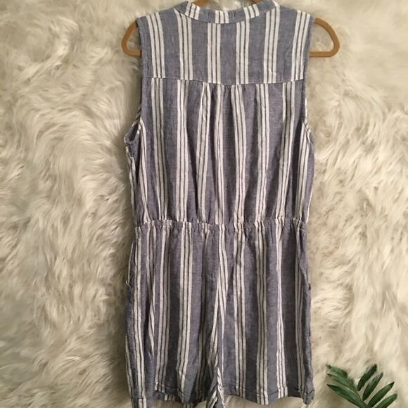 Kelly Renee LINEN & RAYON Pocket Shorts Romper - Picture 6 of 6
